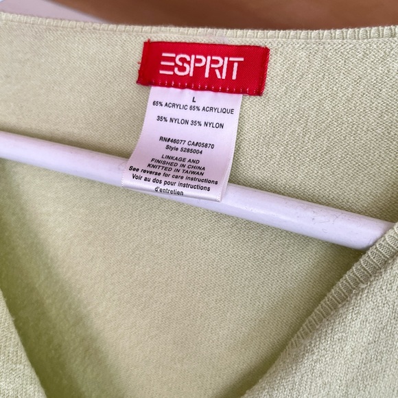 Vintage Y2K cropped esprit wrap sweater - Picture 2 of 2